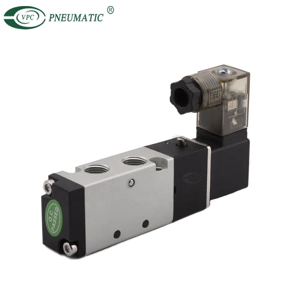 Airtac 4V210-08 Aluminum Internal guide Single coil 5/2 way Pneumatic solenoid valve