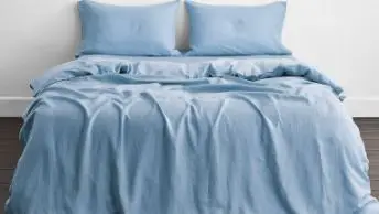 Luxury 100% pure linen imported from France duvet sheet  fitted sheet pillowcase bedding set