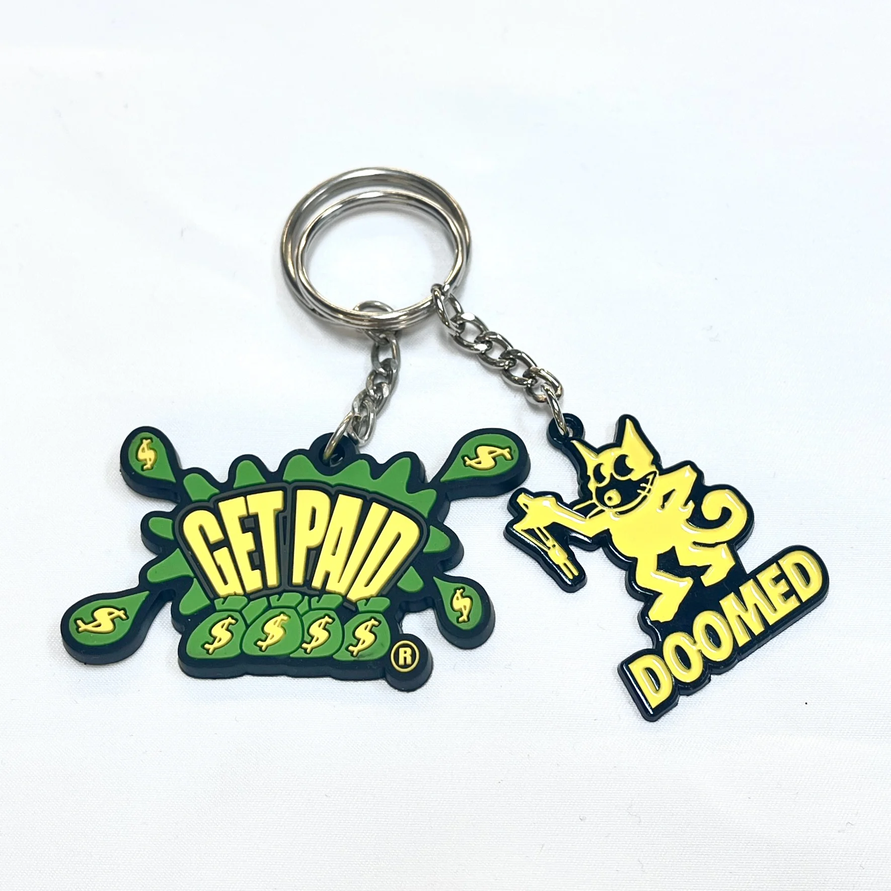 Factory Wholesale Llavero Custom Metal Key Chain 2d 3d Company Logo Letter Keychain Key Chains Keyring Custom Enamel Keychain