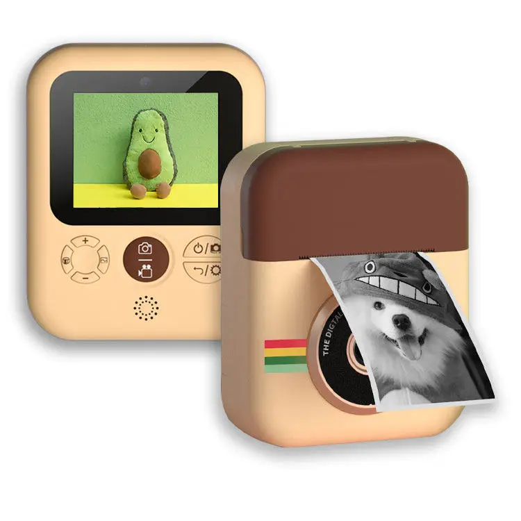 Rechargeable Digital Toy Camera Thermal Printer Instant Photo Printers Cameras Toys For Kids Camera For Children Birthday Gift