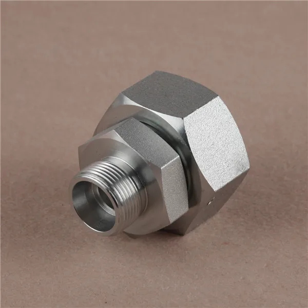 Metric Male & Female 60cone Seat Hex Blank Hydraulic Adapter 2D standard production