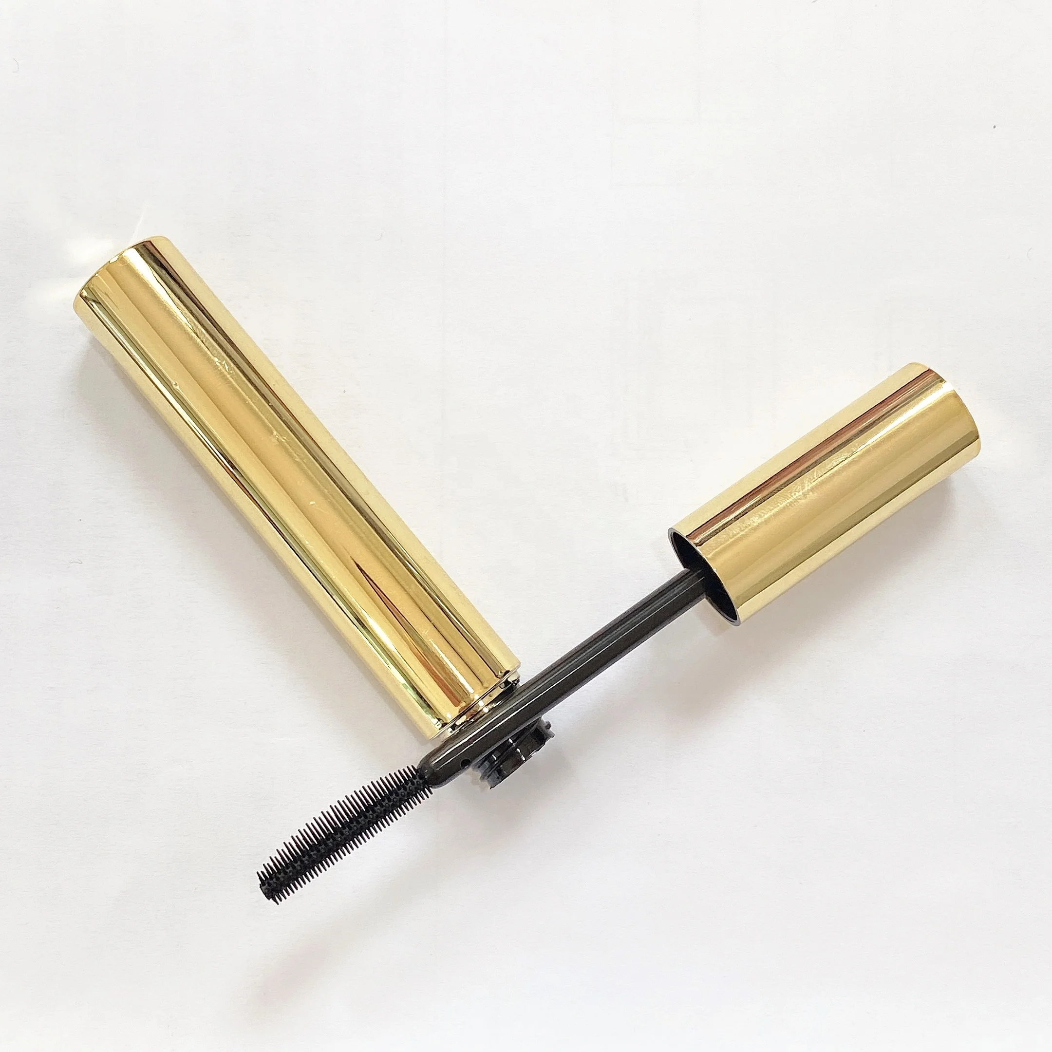 12ml Jinlan Wholesale Plastic Eyelash Serum Empty Diamond Gold Square Tube Mascara