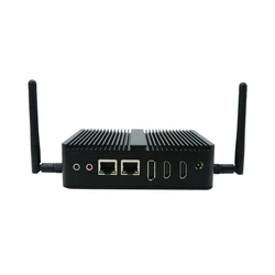 2023 OEM Fanless industrial mini pc J6412 Elkhart Lake In-tel Cel.eron 2COM 2*HD DP Embedded Industrial Computer Mini Desktop PC