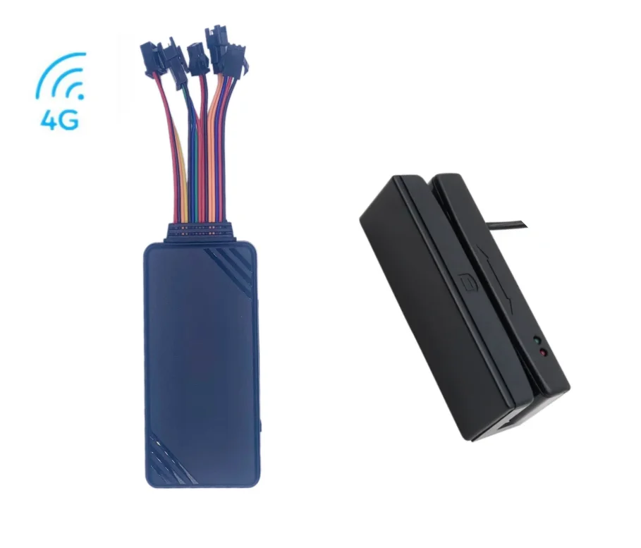 Taxi driver authentication 4G GPS tracker real-time positioning remote oil and power cut-off RFID card authentication