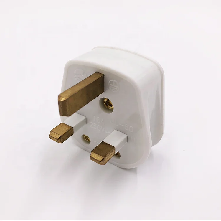 
XUANSHI white assemble UK 13 amp fused bs 3 pin household mains plug 