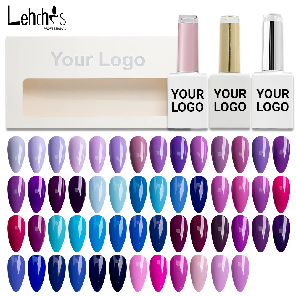 Lehchis Custom Logo Wholesale 212 Colors 15ml Vegan Gel Nail Polish Kit Uv Led Gel Polish Private Label Gel Nail Polish Set