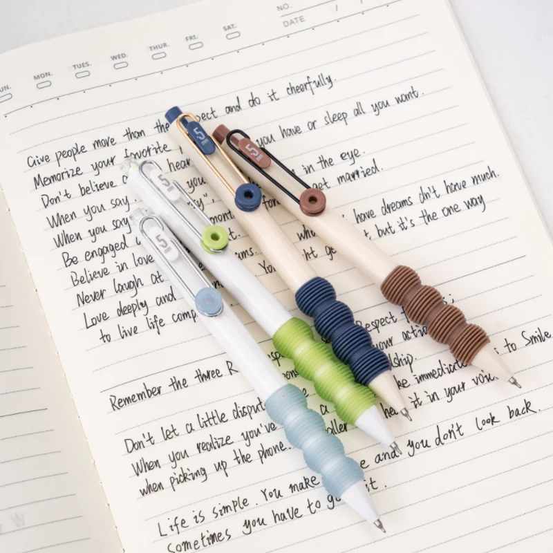 Оптовая продажа Экологически чистая 0 5 мм синяя ручка с гелевыми чернилами 3D мягкая черного цвета металлическим зажимом для рекламных акций