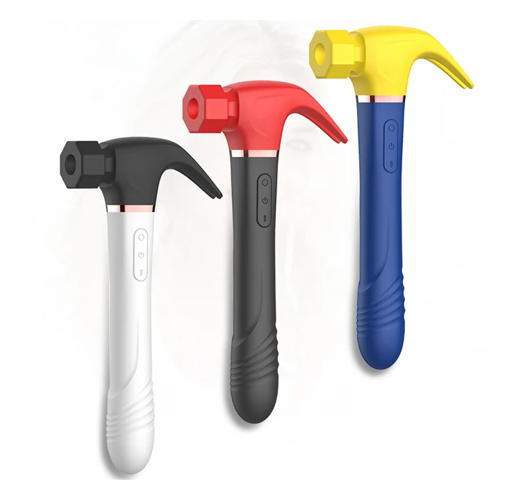 New Hammer Shaped Vibrator Sex Toy Suction Vibrating Dildos for women