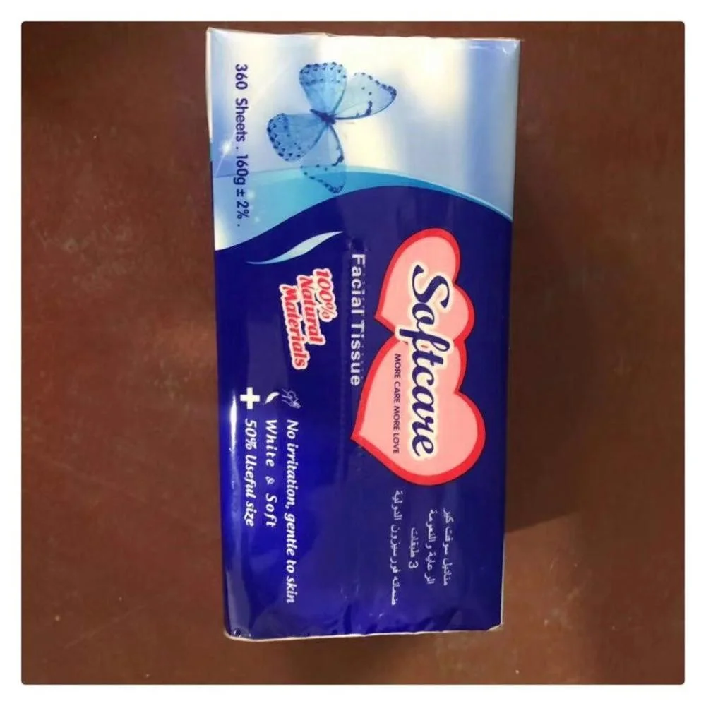 Cheap 18*20cm*3ply  ultra soft  facial tissue