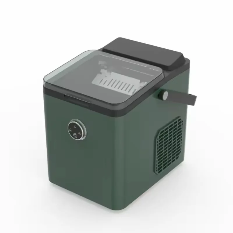 2024 new design 12 kg daily capacity and quick ice making in 6 minutes ice maker countertop with handle for everyday use at home