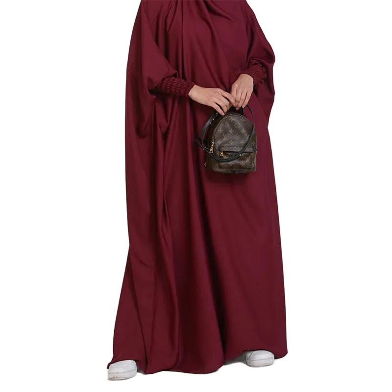 OEM Vetements Islamiques Femmes Eid Islamic Ladies Clothing Turkish Plain Satin Robe Abaya