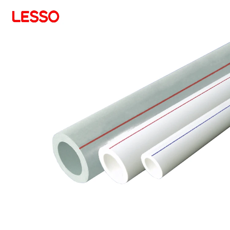 Lesso Factory OEM Plastic Random Polypropylene  16-160mm Flexibility Ppr Pipes Tube