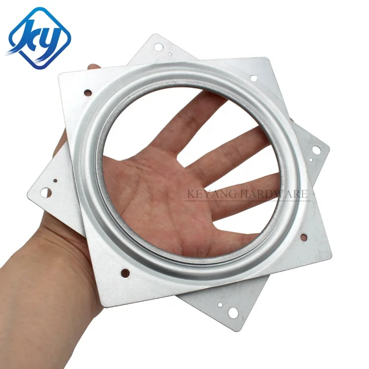 Lazy Susan 6 Inches 360 Degree Free Rotating Square Turntable Ball Bearing Swivel Plate