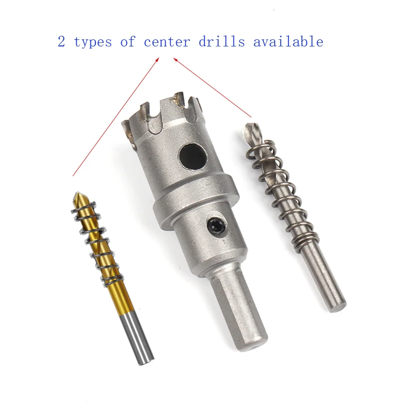 10pcs 16-50mm Tct Hole Saw Kit Stainless Steel Carbide Tip Metal Drill Bit Hole Saw Set 25mm Cutting Depth In Aluminum Box