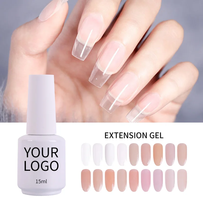 Professional Private Label Acrylic Poly Gel Nails Custom Color Soak Off Led/UV Nail Extension Gel