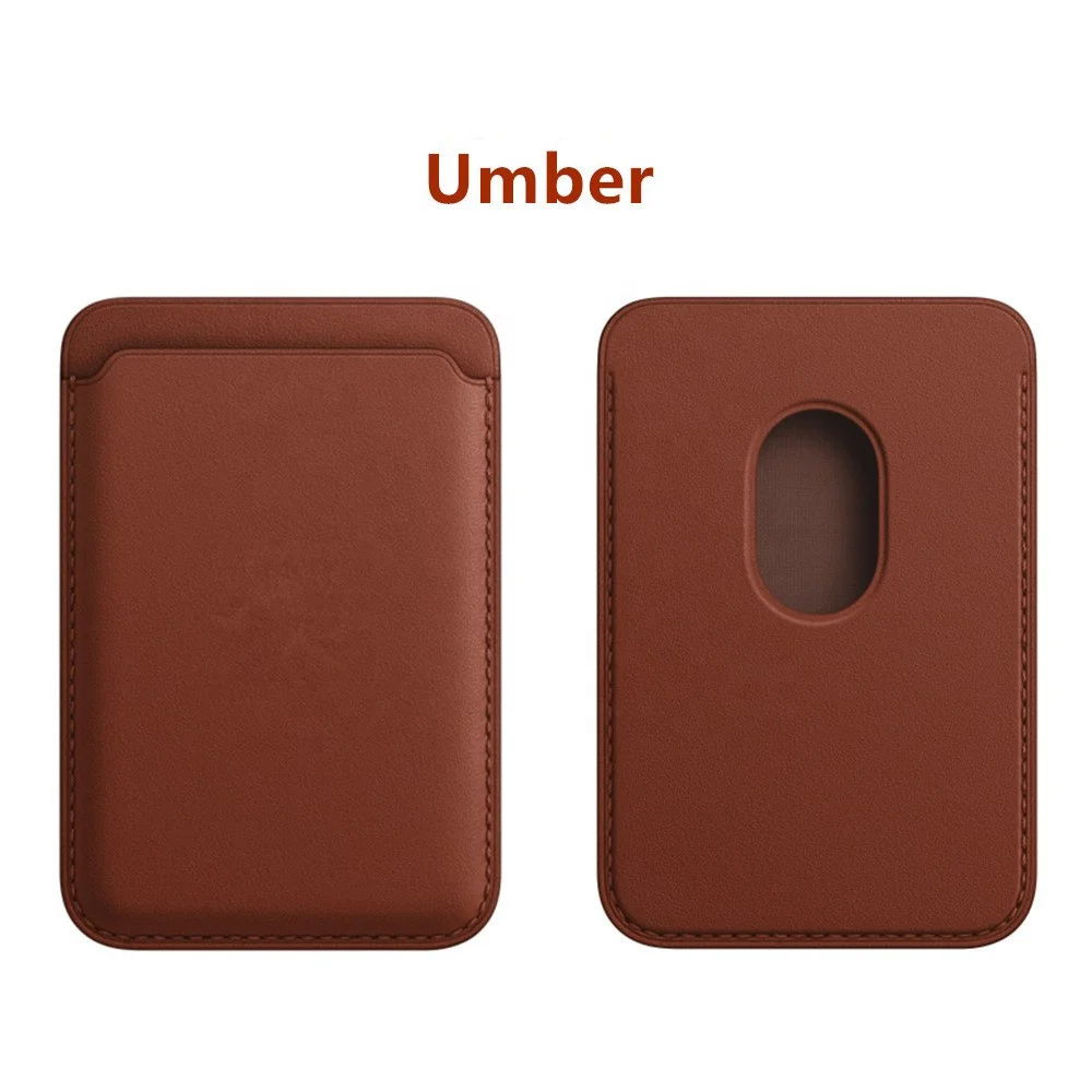 Bogia Wholesale Minimalist Strong Magnetic Phone Card Holder Leather Magsafe Card Holder  For Iphone 14 13 12 Pro Max