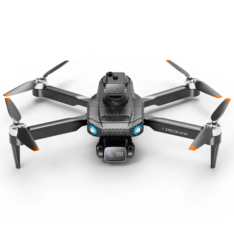 IQOEM Carbon fiber UAV P8 PRO Brushless flow positioning HD aerial camera Four side obstacle avoidance rc aircraft drone 8K