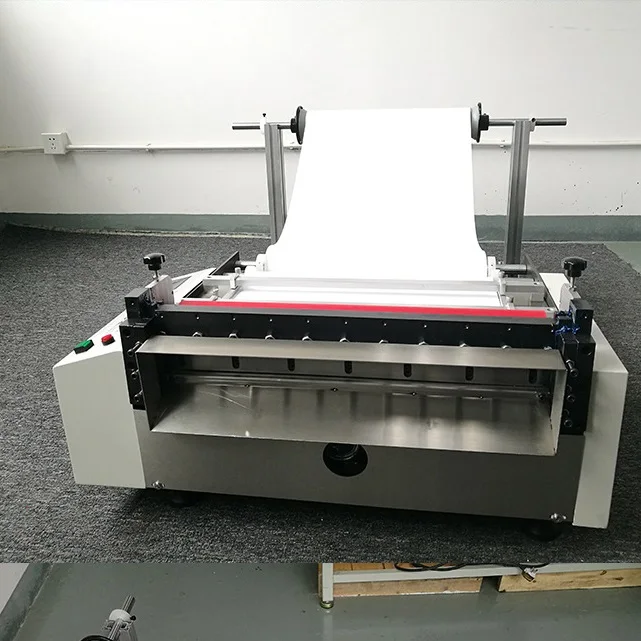 Automatic Roll To Sheet PVC PET Film Nonwoven Cloth Paper Fabric Label Cutting Cutter Plastic Roll Machine cutting machine