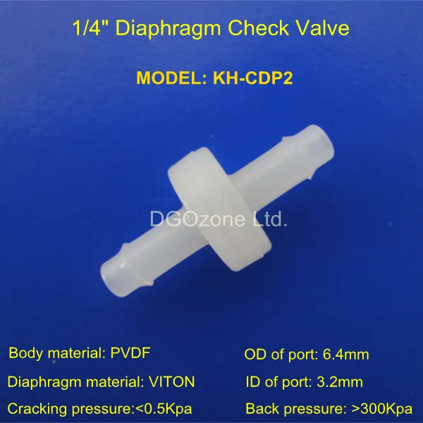 1/4' mini plastic check valve NRV one way gas fittings non return valve