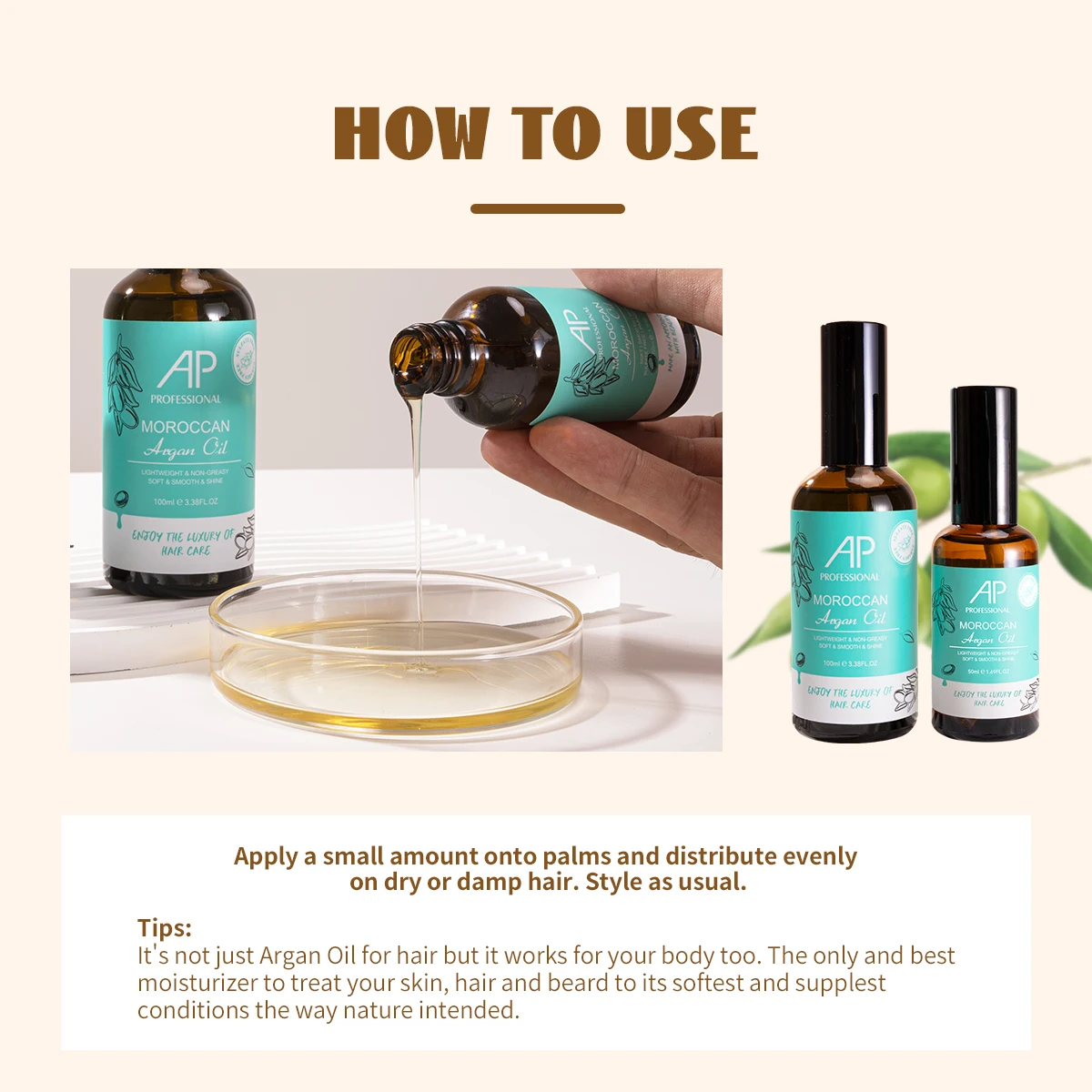 Private Label Smoothing Gloss Hair Softening Shine Best Naturally Argan Oil Infused Hair Care Essential Serum