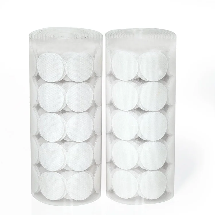 Strong Self Adhesive Hook and Loop Dots Hook and Loop Squares Sheets with Adhesive Backing Glue Nylon Hook And Loop Strips