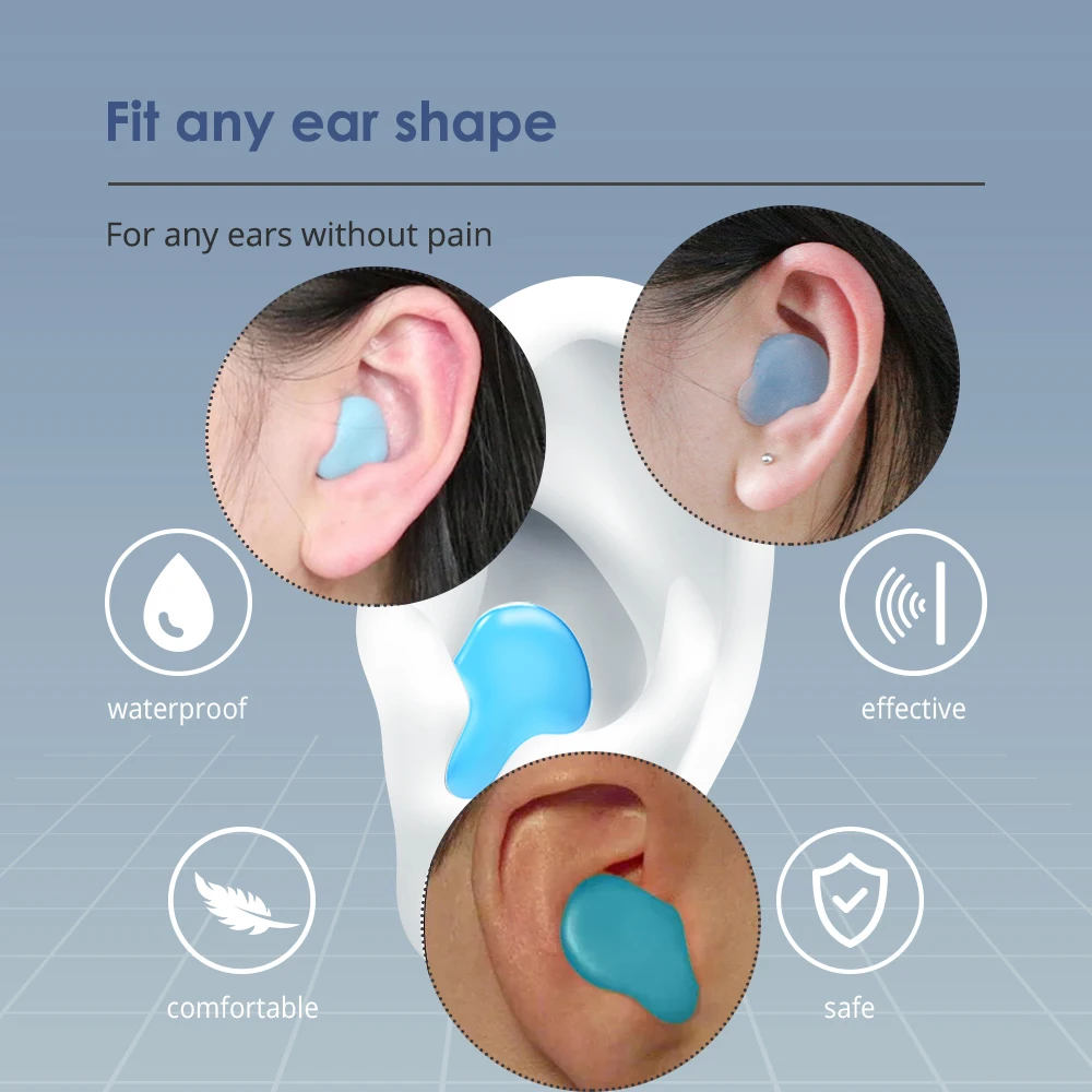 Moldable Earplugs with paper box and plastix box