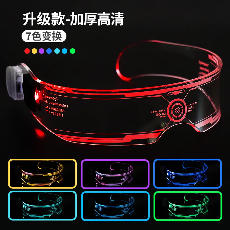 2023 New Suitable For Children Party Glow Toys Visor Glasses Light Up Toys