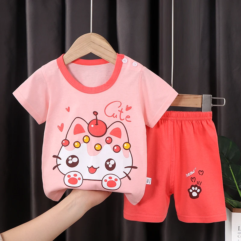 Factory wholesale price kids short sleeve suit boys t-shirt children clothes summer in stock