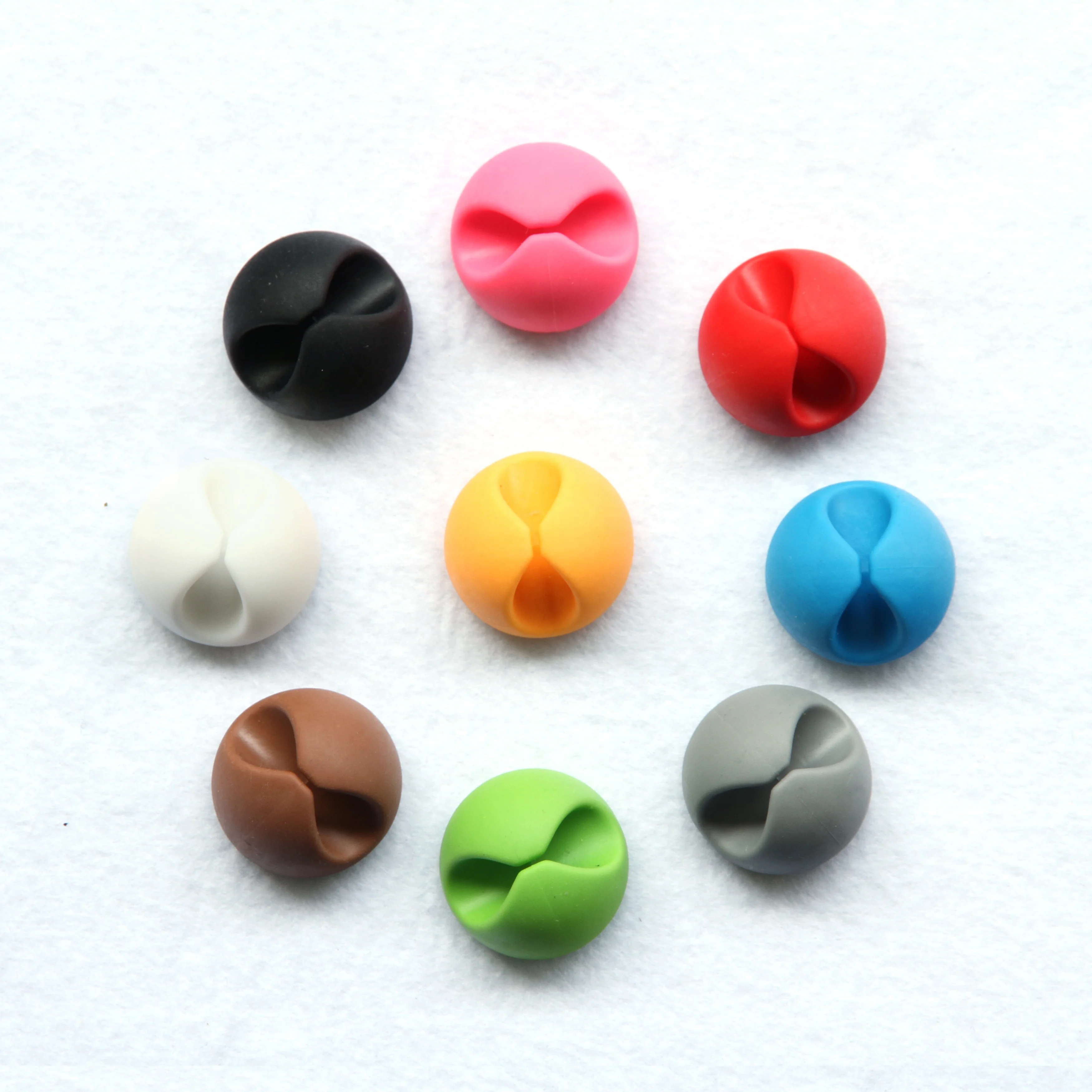 
Round light silicone cable self adhesive cable clips cheap goods from china 