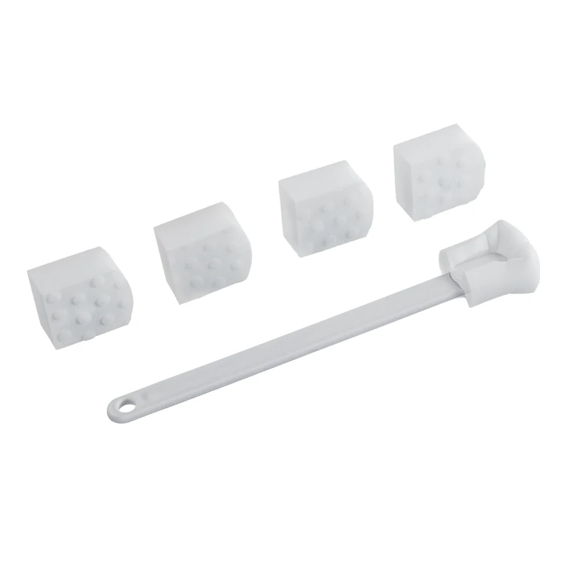 Sponge Bottle Dish Brush with Handle Non-Scratch Washing Scrubber Cleaner for Wine Whiskey Glass Cups With Refill Heads