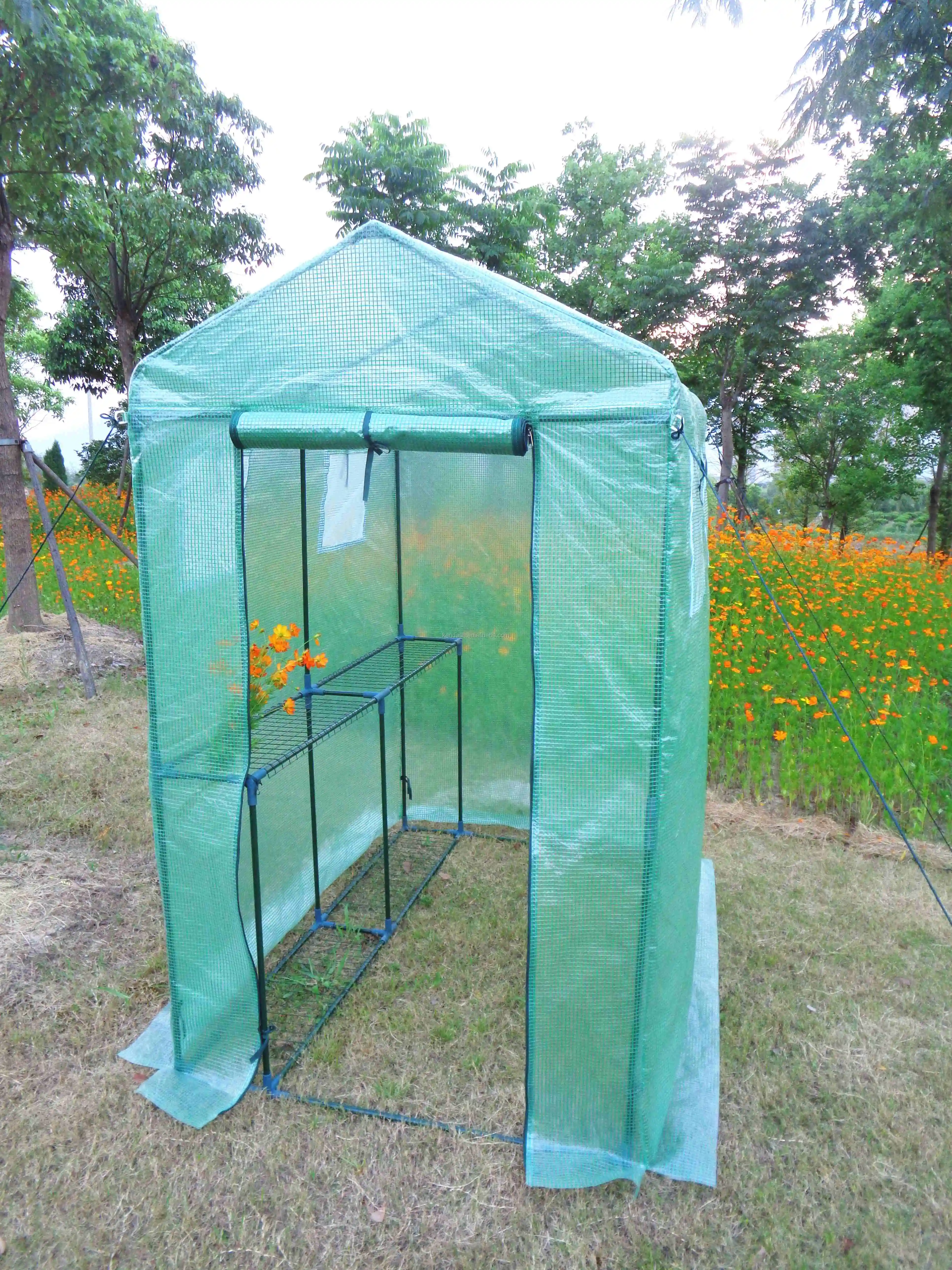 Walk In Greenhouse Indoor Outdoor Sturdy Shelves Grow Plants Seedlings Herbs In Any Season Gardening Rack Garden Greenhouse