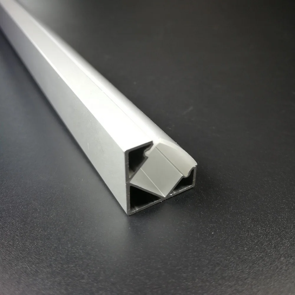 Mounted 90 degree corner led aluminum profile with PC diffuser