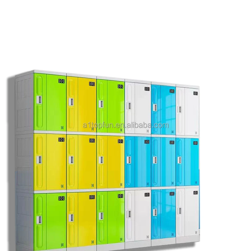 Factory Price Gym Storage Cabinets Easy Assemble School ABS Plastic Locker