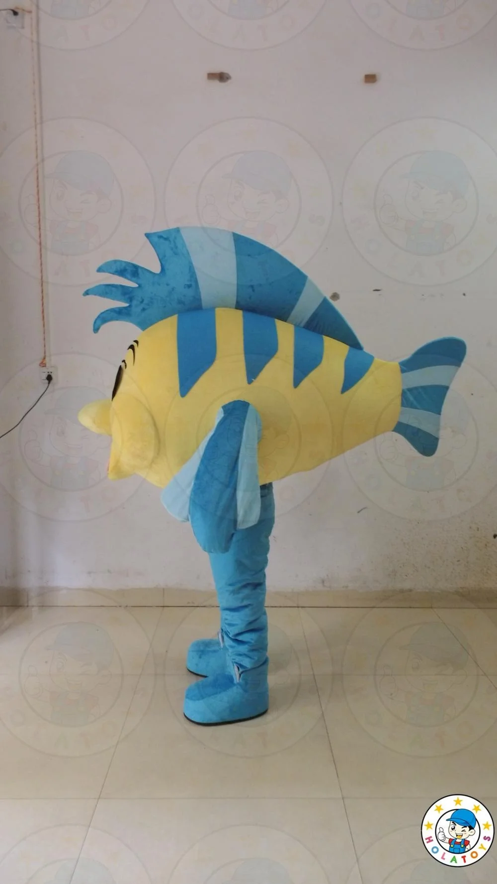 Hola Aquarium Flounder Mascot Costume/Cosplay Mascot