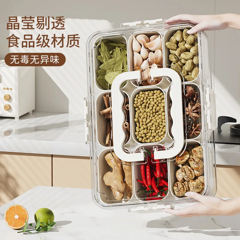 Kitchen Storage Box Sealed Plastic Jar for Seasoning & Spices Household & Food Use