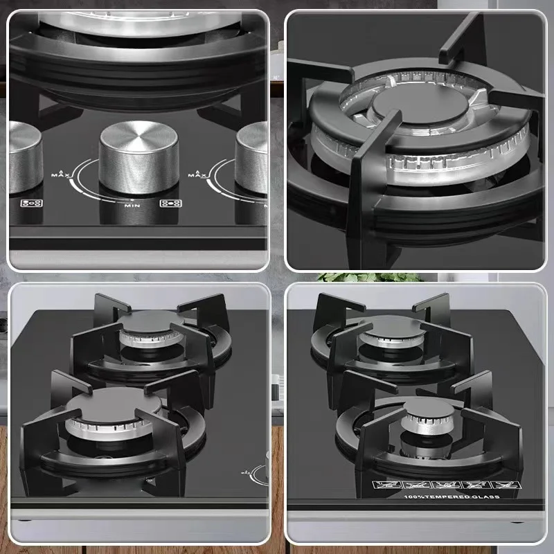 Custom Cheap Golden Supplier Super Kitchen Table Top Embedded Gas Cooktop Sales Reasonable Price 4 Burner Gas Cooker Stove
