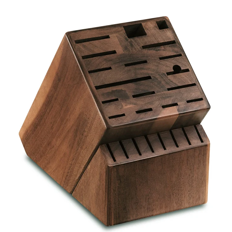 25 slots Cooks Standard Knife Storage Block Wooden Knife Holder for  Kitchen  solid  Wood Universal Knife Block