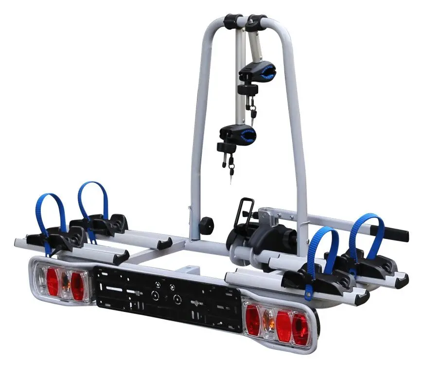 Pre-assembled 50mm 2 inch tow bar universal rear mounted ebike carrier tool-free installation quick lock system for 2 ebike