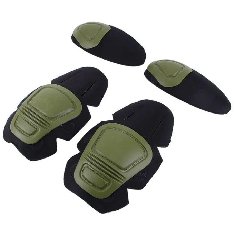 G2 G3 G4 Frog Suit TPR shell EVA foam  Quick Inserted Black Knee Pads Elbow Pads Shooting Hiking Protective Tactical Pads