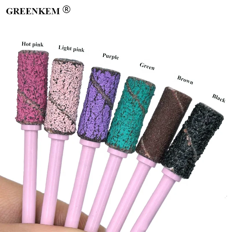 New Mini 3.1mm Carbide Nail Drill Bit With Safety Bottom Nail Polish Tool Small Nail Sanding Band Mandrel