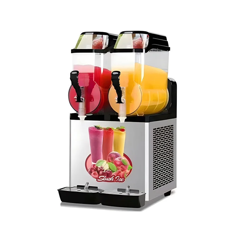 Double cylinder snow melting machine, voltage 220/110v, power950w,net weight 55kg, cbm 0.19simple operation small slush machine