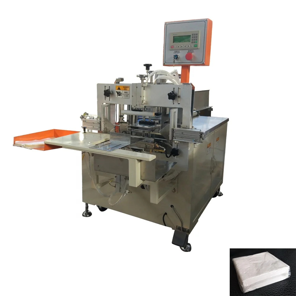 Semi auto napkin tissue paper bag sealing machine