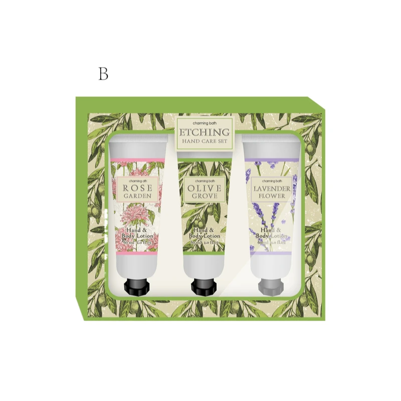Olive Oil Moisturising Hand Cream Bubble Bath Bomb Hydrating Lavender Hand Cream Gift Set Rose Shea Butter Hand Cream