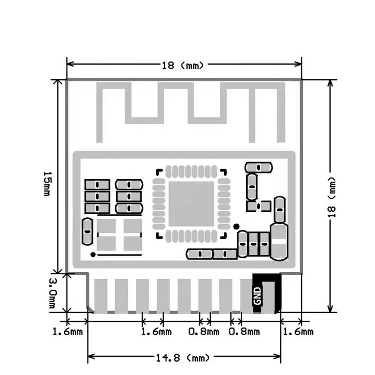 New ESP8285 IIC IOT 1MByte Flash Serial To WiFI Wireless Transceiver Module ESP 01M