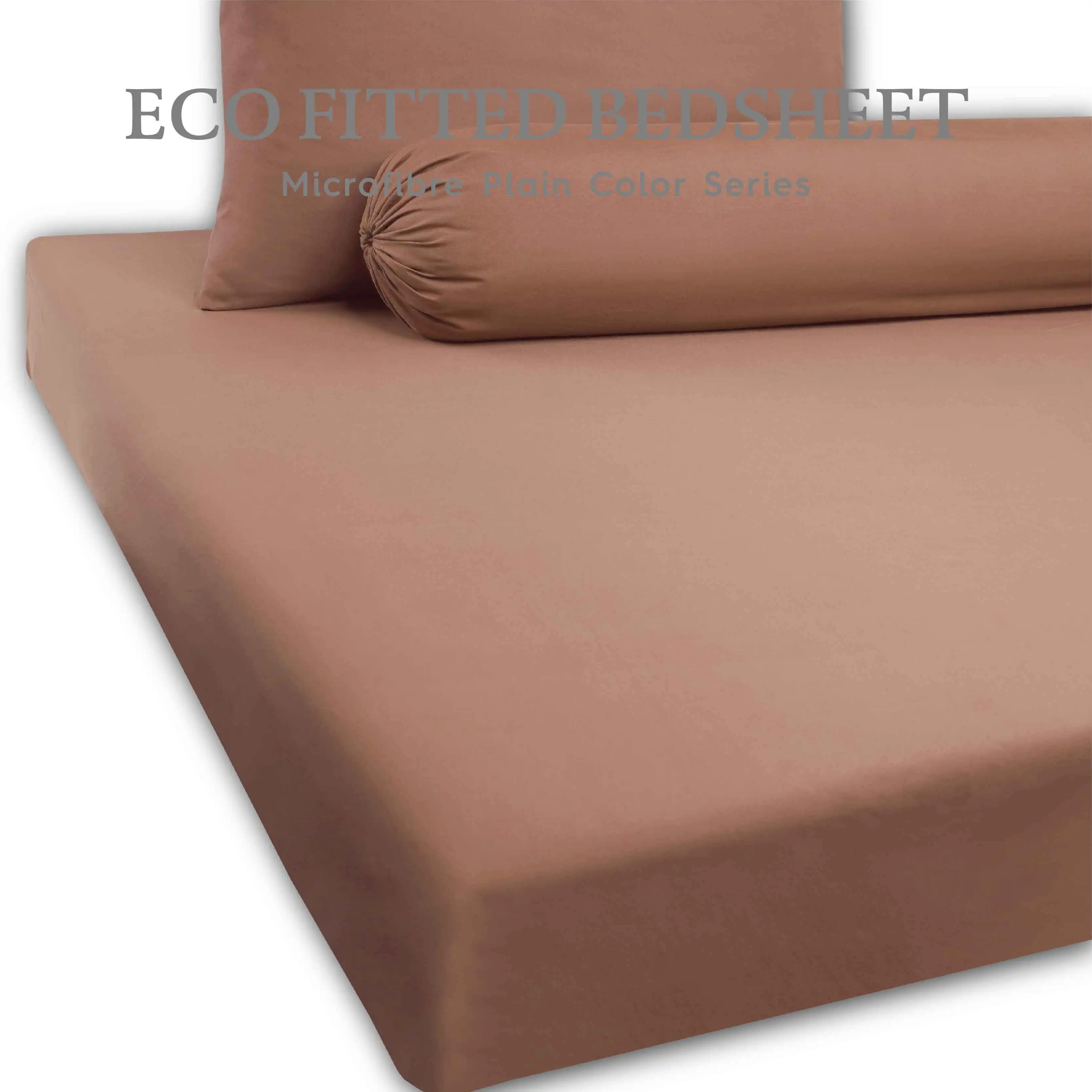 Luxury Hotel Bedsheet Microfiber fabric Plain color simple Fitted Bedsheet Deep Pocket Bedsheet
