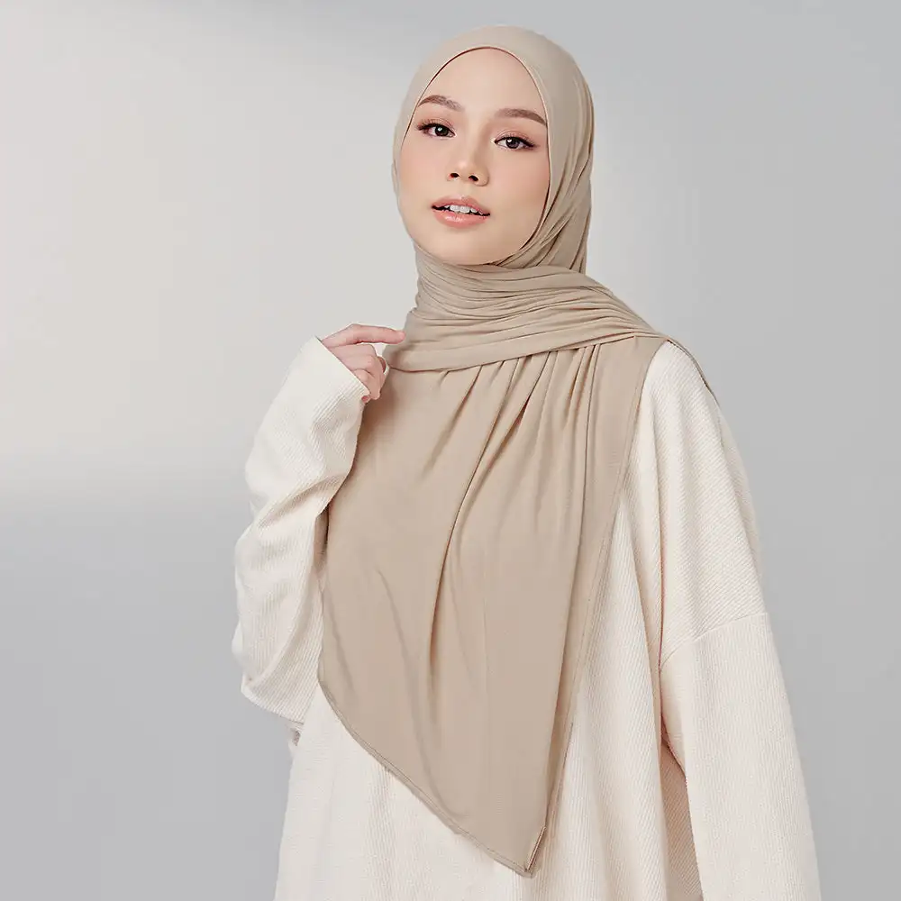 Muslim Bamboo Jersey Hijab Lycria Lenzing Scarf Cool Feel Jersey Hijab For Netherlands Women Bamboo Jersey Hijab