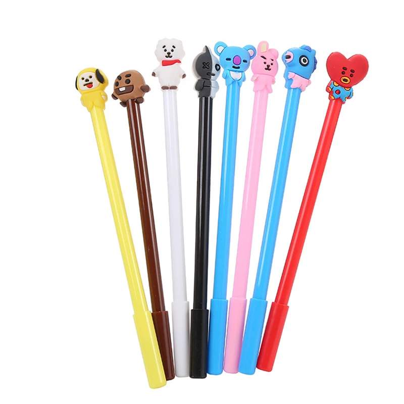 Promotional USA New fashion advertisement stationery, OEM customised Creative Cartoon design plastic ink gel drawing pens