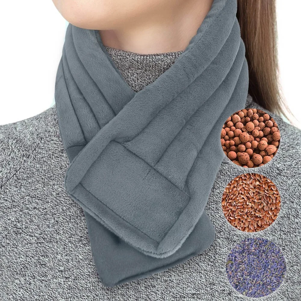 moist heat pack reusable heated back pad microwavable hot therapy neck wrap for back and shoulders