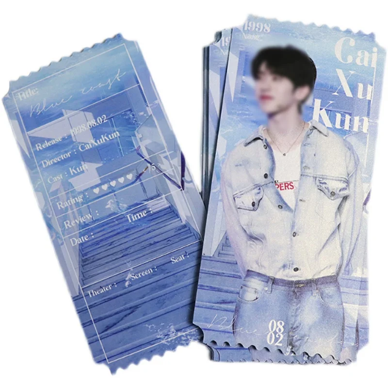 Custom both side printing Holographic  kpop ticket of photocards banner ticket for events