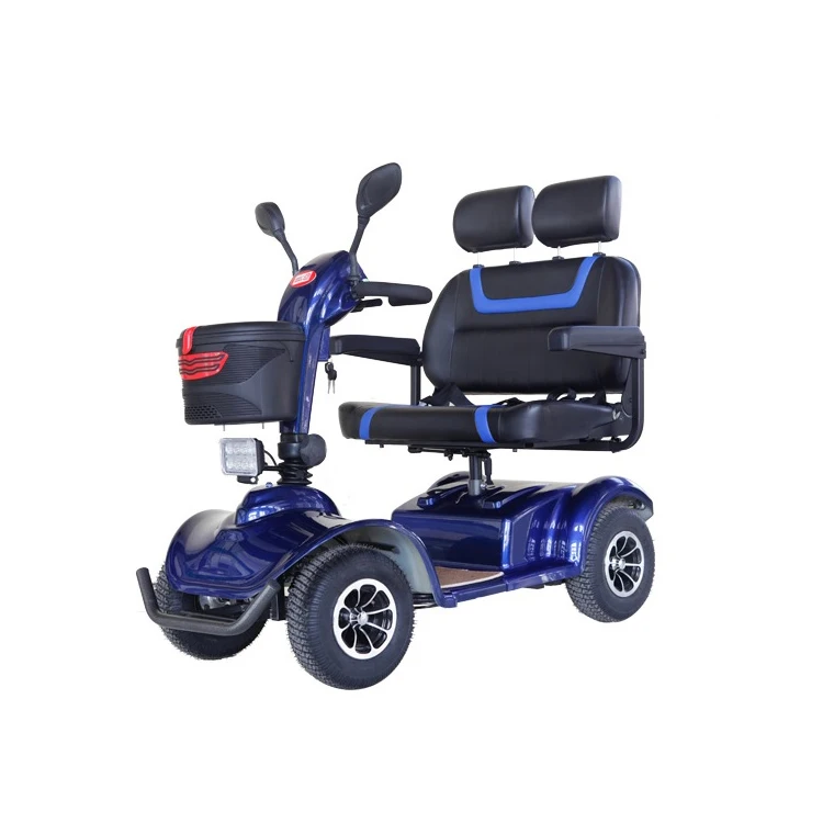 
mobility scooter 4 wheel 2 seat handicapped scooter wheelchair for disabled 